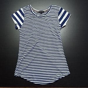 Blue striped shirt